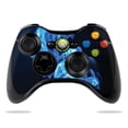thumbnail image 1 of Skin Decal Wrap Compatible With Microsoft Xbox 360 Controller Blue Flames, 1 of 4
