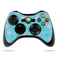 thumbnail image 1 of Skin Decal Wrap Compatible With Microsoft Xbox 360 Controller Flower Power Blue, 1 of 4