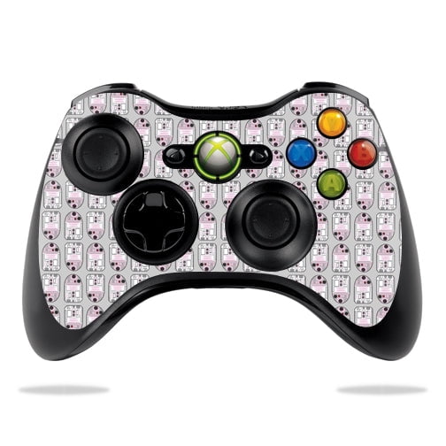 Skin Decal Wrap Compatible With Microsoft Xbox 360 Controller Pink Galaxy Bots