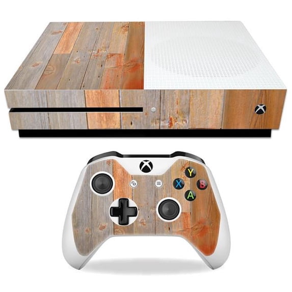 Skin Decal Wrap Compatible With Microsoft Xbox One S Barnwood