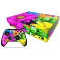thumbnail image 1 of Skin Decal Wrap Compatible With Microsoft Xbox One X Colorful Flowers, 1 of 4