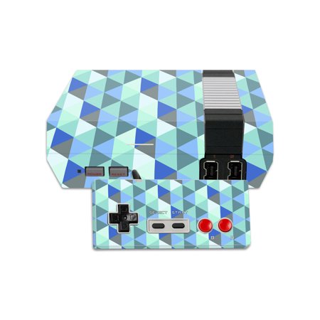 Skin Decal Wrap Compatible With Nintendo NES Classic Edition Blue Kaleidoscope