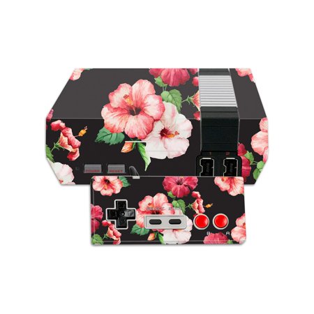 Skin Decal Wrap Compatible With Nintendo NES Classic Edition Hibiscus