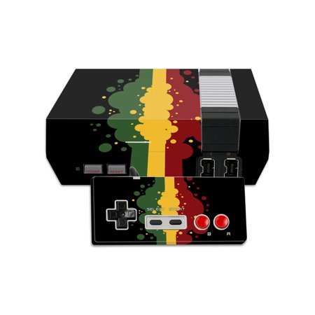 Skin Decal Wrap Compatible With Nintendo NES Classic Edition Rasta Flag