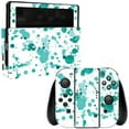 thumbnail image 1 of Skin Decal Wrap Compatible With Nintendo Switch Teal Splatter, 1 of 4