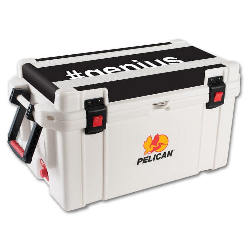 Skin Decal Wrap Compatible With Pelican 65 qt Cooler Lid Genius