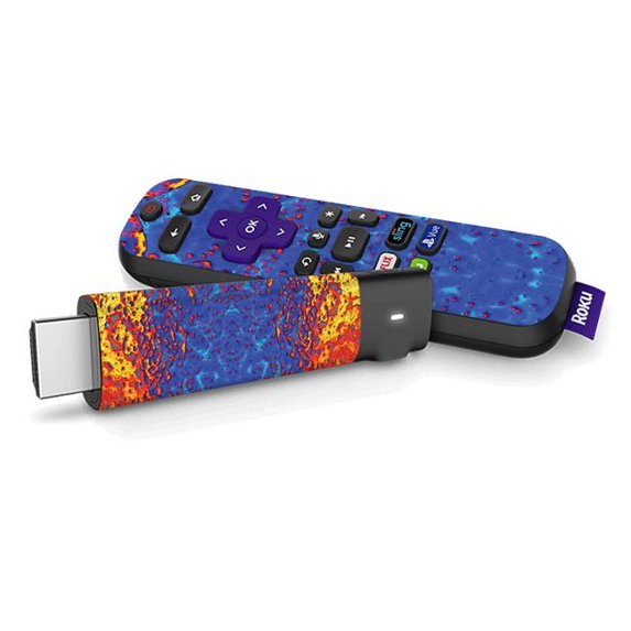 Skin Decal Wrap Compatible With Roku Streaming Stick + Sticker Design Melting