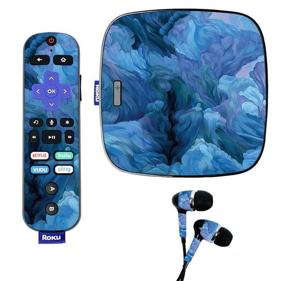 Skin Decal Wrap Compatible With Roku Ultra Sticker Design Typhoon