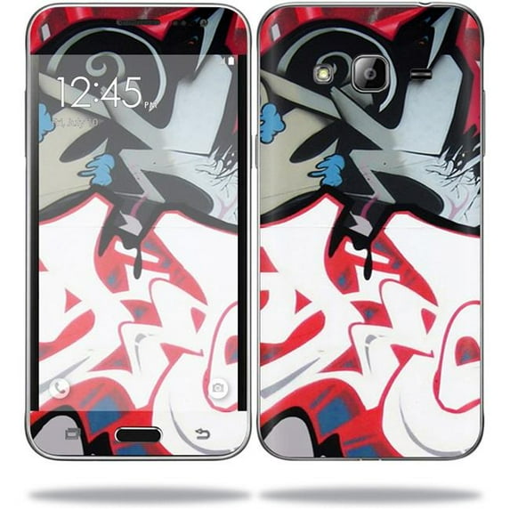 Skin Decal Wrap Compatible With Samsung Galaxy J3 (2016) Sticker Design Graffiti Mash Up