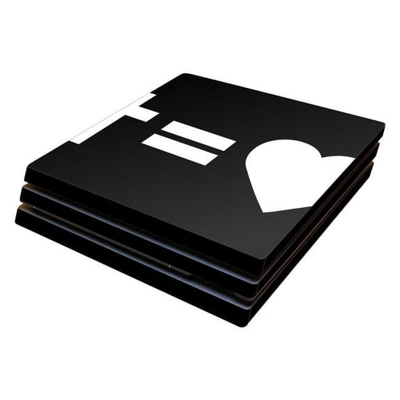 Skin Decal Wrap Compatible With Sony PS4 Pro Console Cross Equals Love