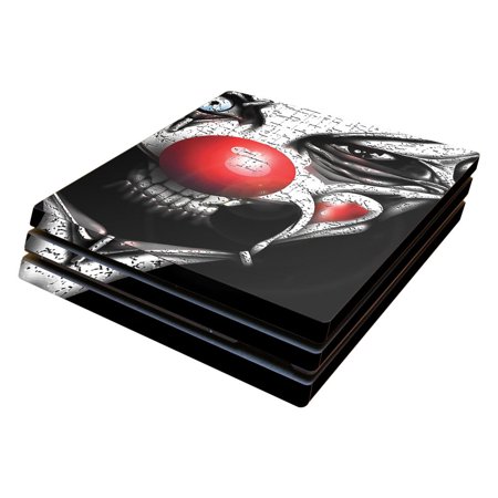 Skin Decal Wrap Compatible With Sony PS4 Pro Console Evil Clown
