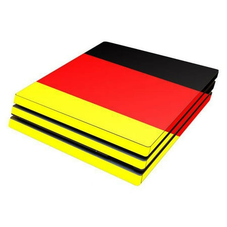 Skin Decal Wrap Compatible With Sony PS4 Pro Console German Flag