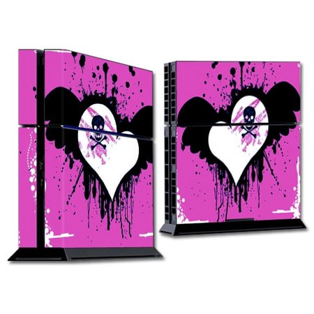 Skin Decal Wrap Compatible With Sony PlayStation 4 PS4 Console Sticker Design Poison Heart