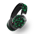 thumbnail image 1 of Skin Decal Wrap Compatible With SteelSeries Arctis Pro Wireless Sticker Design Marijuana, 1 of 4