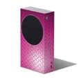thumbnail image 1 of Skin Decal Wrap Compatible With XBOX Series S Sticker Design Pink Diamond Plate, 1 of 3