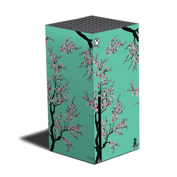 Skin Decal Wrap Compatible With XBOX Series X Sticker Design Cherry Blossom Tree