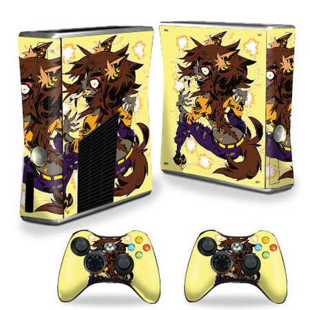 Skin Decal Wrap Compatible With Xbox 360 S console Sticker Design Werewolf