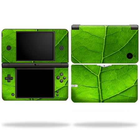 Skin Decal Wrap Cover Compatible With Nintendo DSi XL Sticker Design Green Leaf