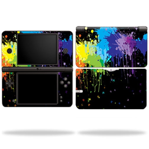 Skin Decal Wrap Cover Compatible With Nintendo DSi XL Sticker Design Splatter