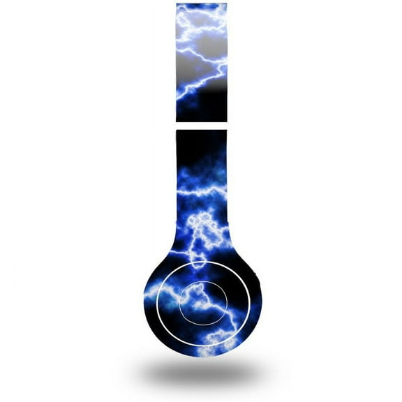 Skin Decal Wrap compatible with Original Beats Solo HD Electrify Blue (HEADPHONES NOT INCLUDED)