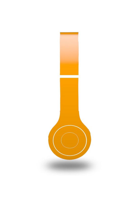 Skin Decal Wrap compatible with Original Beats Solo HD Solids Collection Orange (HEADPHONES NOT INCLUDED)