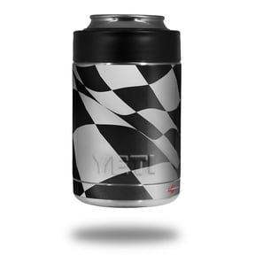 Skin Decal Wrap for Yeti Colster, Ozark Trail and RTIC Can Coolers - Checkered Racing Flag (COOLER NOT INCLUDED) by WraptorSkinz