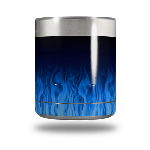 Skin Decal Wrap for Yeti Rambler Lowball - Fire Blue by WraptorSkinz