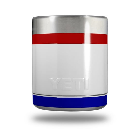 Skin Decal Wrap for Yeti Rambler Lowball - Red White and Blue by WraptorSkinz