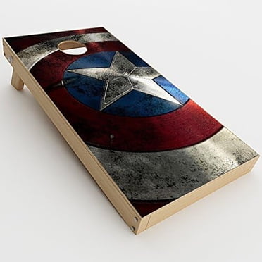 USA Bald Eagle In Flag Skin Decals For 24x48 Cornhole Boards (2-Piece Set) By Itsaskin1