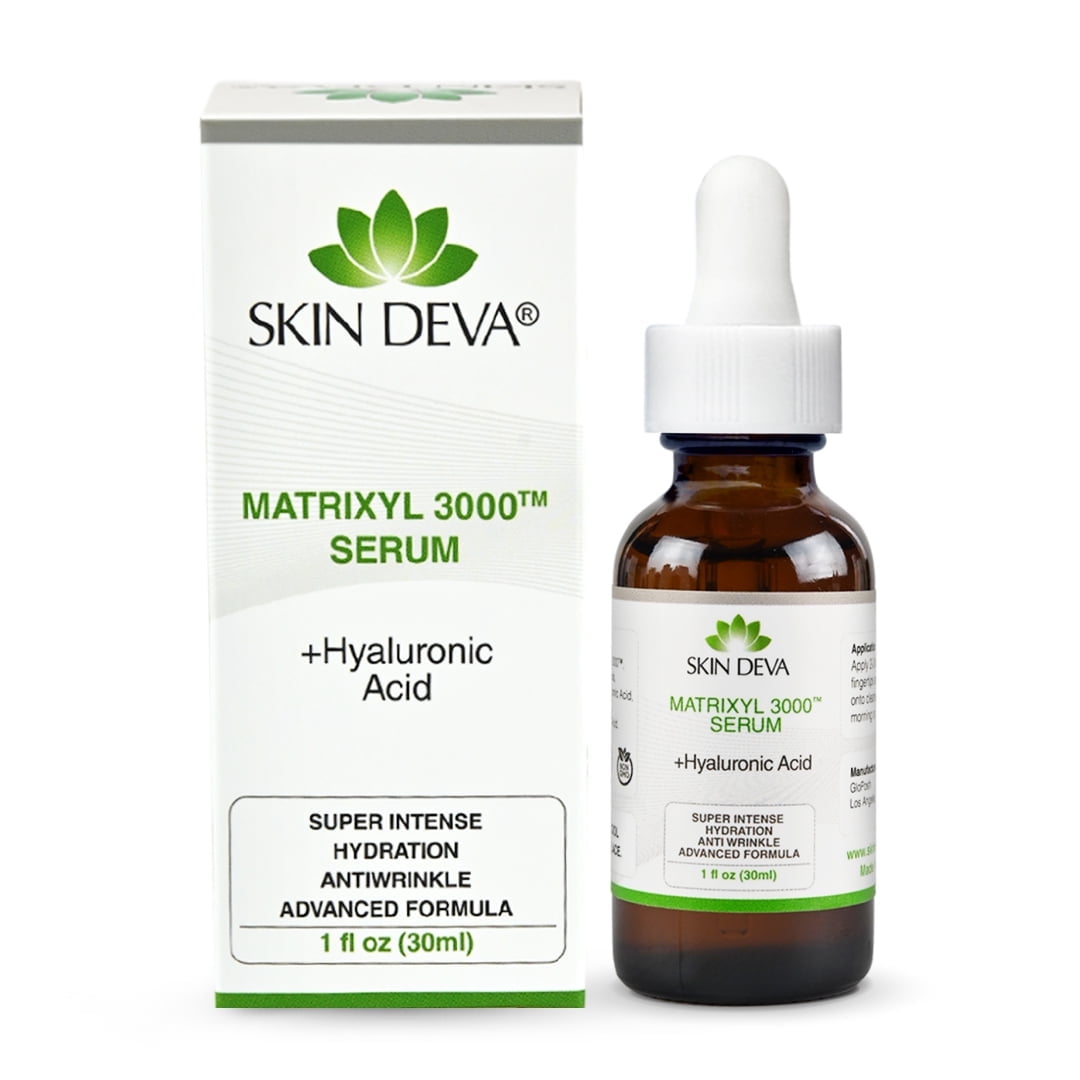 Skin Deva Matrixyl 3000 Serum with Hyaluronic Acid | Intense Hydration & Anti-Aging Serum | Firming & Moisturizing Skincare, - 1 oz