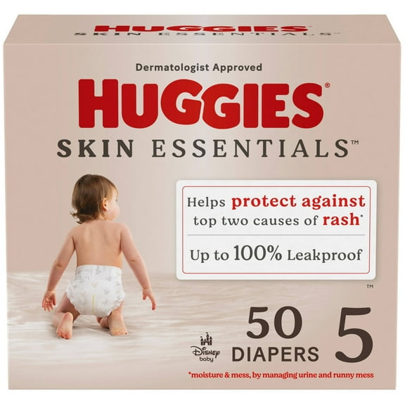 Skin Essentials Diapers - Size 5 - 50ct