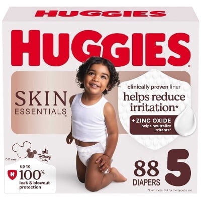 Skin Essentials Luxury Diapers - Size 5 - 88ct
