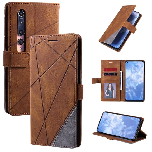 Skin Feel Splicing Horizontal Flip Leather Case with Holder & Card Slots & Wallet & Photo Frame