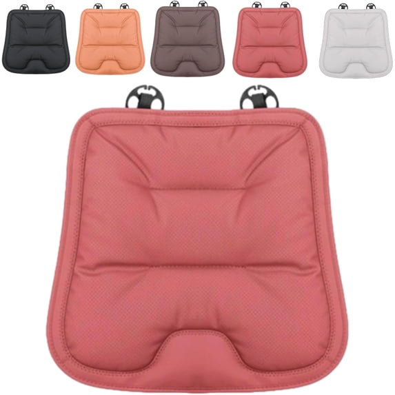 Skin-Friendly & Dirt-Repellent Leather Seat Cushions, Universal PU Car Front Seat Cover, Waterproof Non-Slip Interior Protector Pad for Auto SUV Truck Van