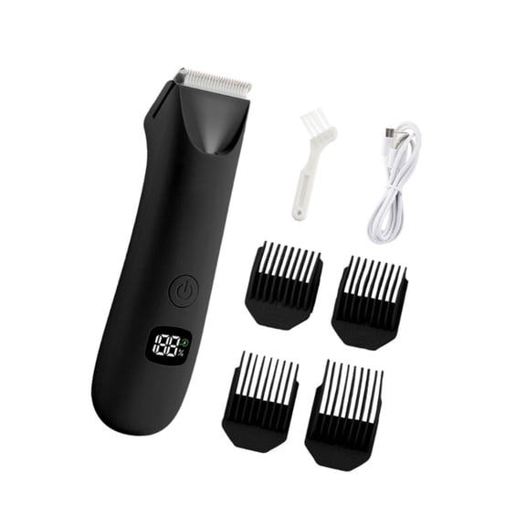 Skin Friendly Electric Hair Trimmer for Men Women Rechargeable Digital Display Painless Electric Body and Bikini Shaver