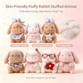 thumbnail image 1 of Skin-Friendly Fluffy Rabbit Stuffed Animal, Collectible Variety Style Bunny Plush Toy, Well-Filled PP Cotton Doll for Daily Companion, 1 of 4