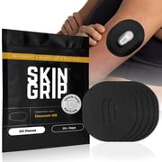 Skin Grip Dexcom G6 Patches - 20 Pack, Waterproof CGM Glucose Monitor Adhesive Covers, Durable Long-Lasting Sensor Patches - Black