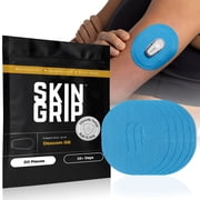 Skin Grip Dexcom G6 Patches - 20 Pack, Waterproof CGM Glucose Monitor Adhesive Covers, Durable Long-Lasting Sensor Patches - Blue