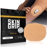 Skin Grip Dexcom G6 Patches - 20 Pack, Waterproof CGM Glucose Monitor Adhesive Covers, Durable Long-Lasting Sensor Patches - Tan