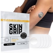 Skin Grip Dexcom G7 & Stelo Patches with Sensor Cut-Out Hole - 20 Pack, Waterproof CGM Glucose Monitor Adhesive Covers, Durable Long-Lasting Patches - Clear