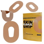 Skin Grip MAX Adhesive Patches Compatible with Dexcom G6 CGM, Non-Fraying Extreme Adhesive Medical Tape, Pre Cut CGM Senor Cover, Waterproof & Sweatproof, Strong Hold for 15+ Days, 10 Pack, Tan