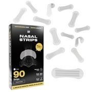 Skin Grip Nasal Strips for Snoring & Breathing –Instant Relief from Nasal Congestion, Drug-Free Snore Strips, All-Day Hold – Sleep Better, Exercise Stronger, Travel Confidently – 90-Day Supply, Clear
