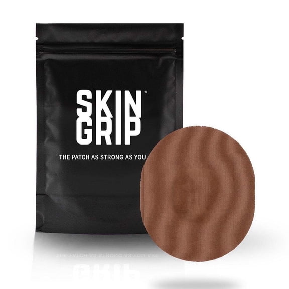 Skin Grip Medtronic Guardian 4 Sensor Patches – Pre-Cut Waterproof & Sweatproof Adhesive Tape – Long-Lasting, Skin-Friendly Continuous Glucose Monitor Overpatch - 20 Pack - Chocolate