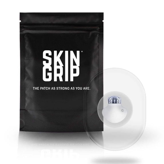 Skin Grip Medtronic Guardian 4 Sensor Patches – Pre-Cut Waterproof & Sweatproof Adhesive Tape – Long-Lasting, Skin-Friendly Continuous Glucose Monitor Overpatch - 20 Pack - Clear