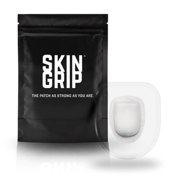 Skin Grip Omnipod Overpatches for Omnipod 5 & Dash – Waterproof, Sweatproof Adhesive Patches for Insulin Pump Protection – Pre-Cut Patches for Omnipod Devices – 20-Pack - Clear