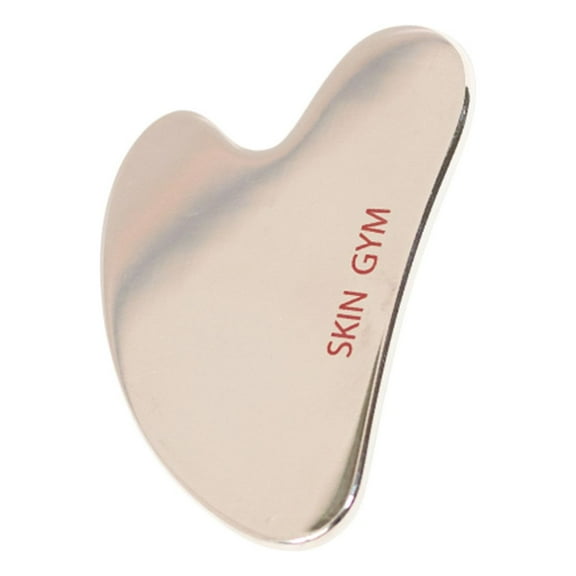 Skin Gym Cryo Stainless Steel Sculpty Heart Gua Sha for De-puffing and Facial Massage, 100% Stainless Steel