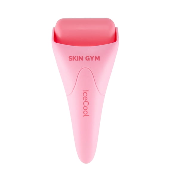 Skin Gym Pink Cool CryoGel Ice Roller for De-puffing and Soothing Skin, Reduces Redness and Calms Irritation with Cryo-Therapy and Facial Massage