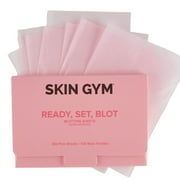 Skin Gym Ready, Set, Blot Pink Blotting Papers 100 Count, Eco-Friendly, Biodegradable, On-the-Go Blotting Papers to Absorb Oil and Shine