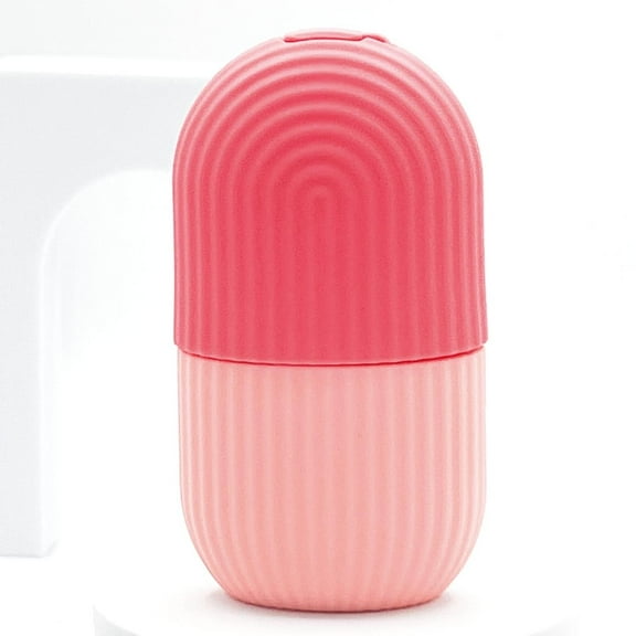 Skin Mantra -Ice Roller for Face - Silicone Facial Roller for All Skin Types - Contour & Sculpt Massage Tool for Puffy Eyes, Natural Glow - PINK