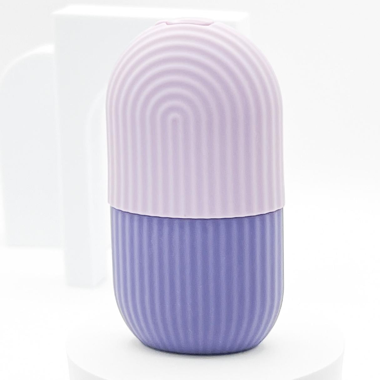 Skin Mantra Ice Roller for Face - Silicone Facial Roller for All Skin Types - Contour & Sculpt Massage Tool for Puffy Eyes, Natural Glow - Purple